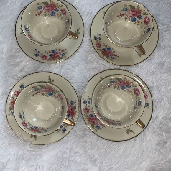 Vintage 1930’s Selb Bavaria Heinrich & Co Tea Cups and Saucers 4 - Picture 4 of 14